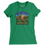 Joshua Tree National Park Badge Women's T-Shirt-Kelly Green-Allegiant Goods Co. Vintage Sports Apparel