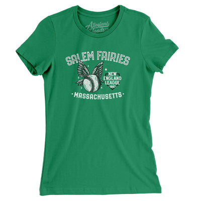 Salem Fairies Women's T-Shirt-Kelly Green-Allegiant Goods Co. Vintage Sports Apparel