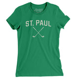 St. Paul Golf Women's T-Shirt-Kelly Green-Allegiant Goods Co. Vintage Sports Apparel