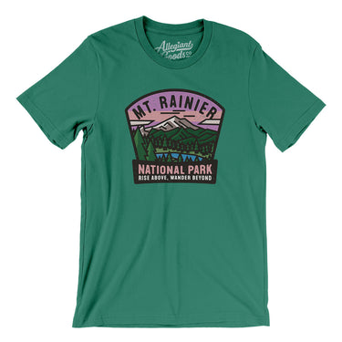 Mt. Rainier National Park Badge Men/Unisex T-Shirt-Allegiant Goods Co. Vintage Sports Apparel