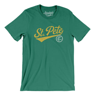 St Pete Vintage Script Men/Unisex T-Shirt-Kelly-Allegiant Goods Co. Vintage Sports Apparel