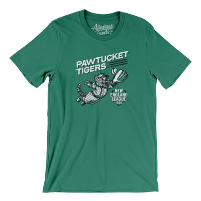 Pawtucket Tigers Men/Unisex T-Shirt-Kelly-Allegiant Goods Co. Vintage Sports Apparel
