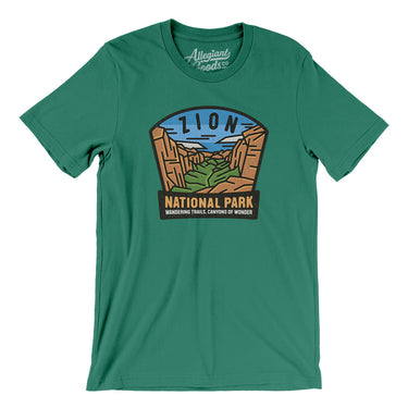 Zion National Park Badge Men/Unisex T-Shirt-Allegiant Goods Co. Vintage Sports Apparel