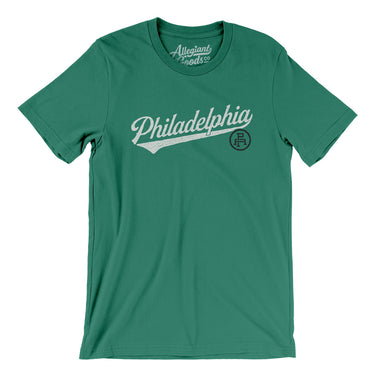 Philadelphia Vintage Script Men/Unisex T-Shirt-Allegiant Goods Co. Vintage Sports Apparel