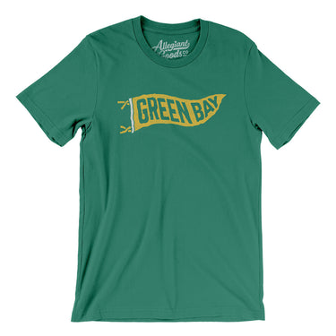 Green Bay Pennant Men/Unisex T-Shirt-Allegiant Goods Co. Vintage Sports Apparel