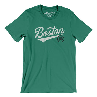 Boston Vintage Script Men/Unisex T-Shirt-Allegiant Goods Co. Vintage Sports Apparel