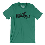 Massachusetts State Shape Text Men/Unisex T-Shirt-Allegiant Goods Co. Vintage Sports Apparel