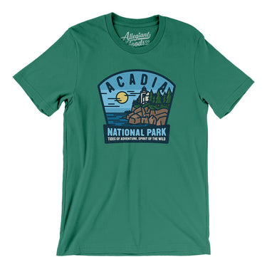 Acadia National Park Badge Men/Unisex T-Shirt-Allegiant Goods Co. Vintage Sports Apparel