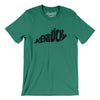 Kentucky State Shape Text Men/Unisex T-Shirt-Kelly-Allegiant Goods Co. Vintage Sports Apparel