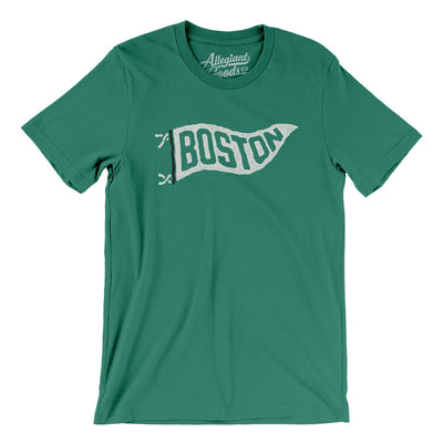 Boston Pennant Men/Unisex T-Shirt-Kelly-Allegiant Goods Co. Vintage Sports Apparel
