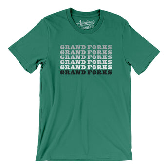 Grand Forks Repeat Men/Unisex T-Shirt-Kelly-Allegiant Goods Co. Vintage Sports Apparel