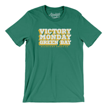 Victory Monday Green Bay Men/Unisex T-Shirt-Allegiant Goods Co. Vintage Sports Apparel