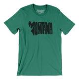 Montana State Shape Text Men/Unisex T-Shirt-Allegiant Goods Co. Vintage Sports Apparel