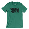 Montana State Shape Text Men/Unisex T-Shirt-Kelly-Allegiant Goods Co. Vintage Sports Apparel