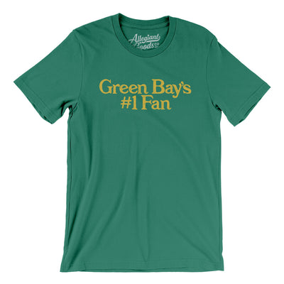 Green Bay's Number 1 Fan Men/Unisex T-Shirt-Kelly-Allegiant Goods Co. Vintage Sports Apparel