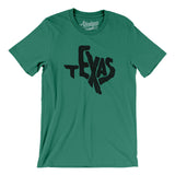 Texas State Shape Text Men/Unisex T-Shirt-Allegiant Goods Co. Vintage Sports Apparel