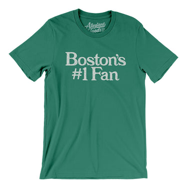 Boston's Number 1 Fan Men/Unisex T-Shirt-Kelly-Allegiant Goods Co. Vintage Sports Apparel