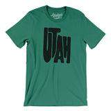 Utah State Shape Text Men/Unisex T-Shirt-Allegiant Goods Co. Vintage Sports Apparel