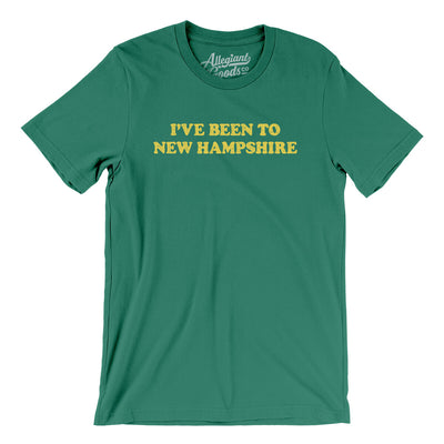 I've Been To New Hampshire Men/Unisex T-Shirt-Kelly-Allegiant Goods Co. Vintage Sports Apparel