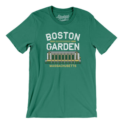 Boston Garden Men/Unisex T-Shirt-Kelly-Allegiant Goods Co. Vintage Sports Apparel