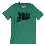 Connecticut State Shape Text Men/Unisex T-Shirt-Allegiant Goods Co. Vintage Sports Apparel