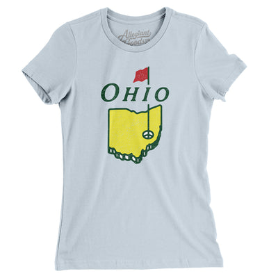 Ohio Golf Women's T-Shirt-Light Blue-Allegiant Goods Co. Vintage Sports Apparel