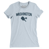 Washington Pickleball Women's T-Shirt-Light Blue-Allegiant Goods Co. Vintage Sports Apparel