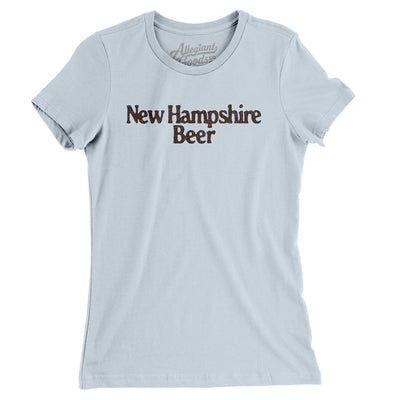 New Hampshire Beer Women's T-Shirt-Light Blue-Allegiant Goods Co. Vintage Sports Apparel
