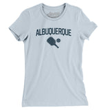 Albuquerque Pickleball Women's T-Shirt-Light Blue-Allegiant Goods Co. Vintage Sports Apparel