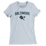 Baltimore Pickleball Women's T-Shirt-Light Blue-Allegiant Goods Co. Vintage Sports Apparel