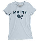 Maine Pickleball Women's T-Shirt-Light Blue-Allegiant Goods Co. Vintage Sports Apparel