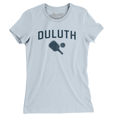 Duluth Pickleball Women's T-Shirt-Light Blue-Allegiant Goods Co. Vintage Sports Apparel