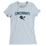 Cincinnati Pickleball Women's T-Shirt-Light Blue-Allegiant Goods Co. Vintage Sports Apparel