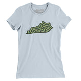 Kentucky Golf Course Women's T-Shirt-Light Blue-Allegiant Goods Co. Vintage Sports Apparel