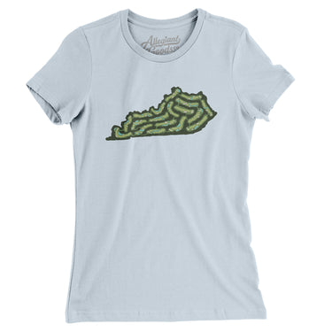 Kentucky Golf Course Women's T-Shirt-Light Blue-Allegiant Goods Co. Vintage Sports Apparel