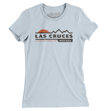 Las Cruces Mountain Sunset Women's T-Shirt-Light Blue-Allegiant Goods Co. Vintage Sports Apparel