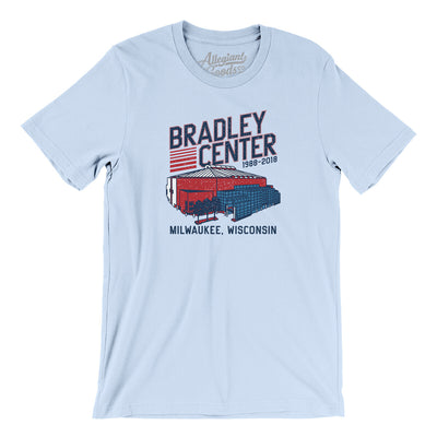 Bradley Center Men/Unisex T-Shirt-Light Blue-Allegiant Goods Co. Vintage Sports Apparel