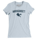 Narrangansett Pickleball Women's T-Shirt-Light Blue-Allegiant Goods Co. Vintage Sports Apparel