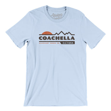 Coachella Mountain Sunset Men/Unisex T-Shirt-Light Blue-Allegiant Goods Co. Vintage Sports Apparel