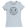 Wisconsin State Quarter Women's T-Shirt-Light Blue-Allegiant Goods Co. Vintage Sports Apparel