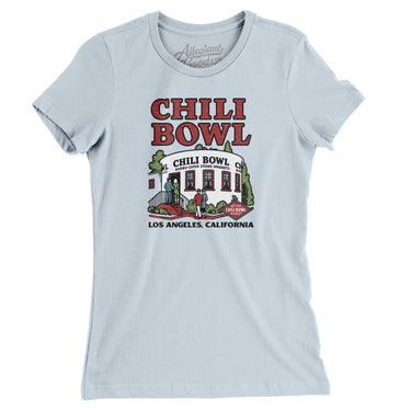 Chili Bowl Women's T-Shirt-Light Blue-Allegiant Goods Co. Vintage Sports Apparel