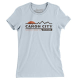 Cañon City Mountain Sunset Women's T-Shirt-Light Blue-Allegiant Goods Co. Vintage Sports Apparel