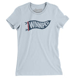 Winnipeg Pennant Women's T-Shirt-Light Blue-Allegiant Goods Co. Vintage Sports Apparel