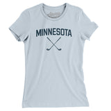 Minnesota Golf Women's T-Shirt-Light Blue-Allegiant Goods Co. Vintage Sports Apparel
