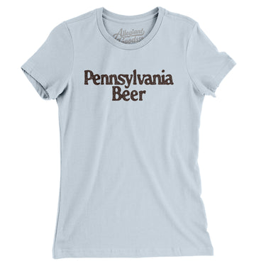 Pennsylvania Beer Women's T-Shirt-Light Blue-Allegiant Goods Co. Vintage Sports Apparel