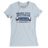 Omaha Civic Auditorium Women's T-Shirt-Allegiant Goods Co. Vintage Sports Apparel