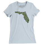 Florida Golf Course Women's T-Shirt-Light Blue-Allegiant Goods Co. Vintage Sports Apparel