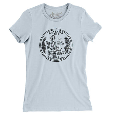 Alabama State Quarter Women's T-Shirt-Allegiant Goods Co. Vintage Sports Apparel