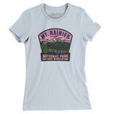 Mt. Rainier National Park Badge Women's T-Shirt-Light Blue-Allegiant Goods Co. Vintage Sports Apparel