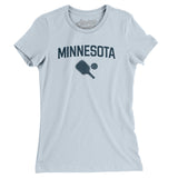 Minnesota Pickleball Women's T-Shirt-Light Blue-Allegiant Goods Co. Vintage Sports Apparel